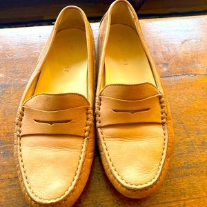 M Gemi leather penny driver loafer